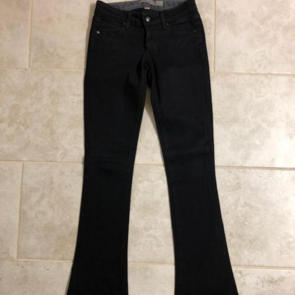 PAIGE Low-rise Mini Flare Black Premium Size 24